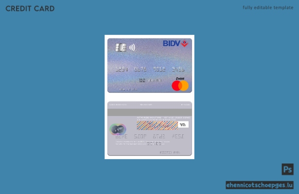 Vietnam BIDV Mastercard Beispielvorschau